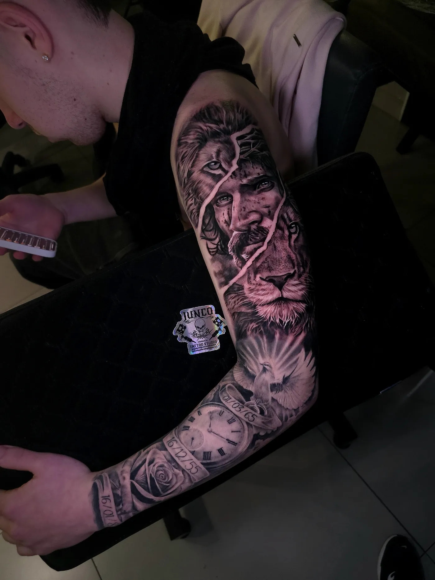 Tatuagem antes do trabalho